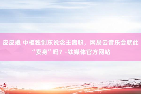 皮皮娘 中枢独创东说念主离职，网易云音乐会就此“卖身”吗？-钛媒体官方网站