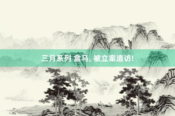 三月系列 盒马, 被立案造访!