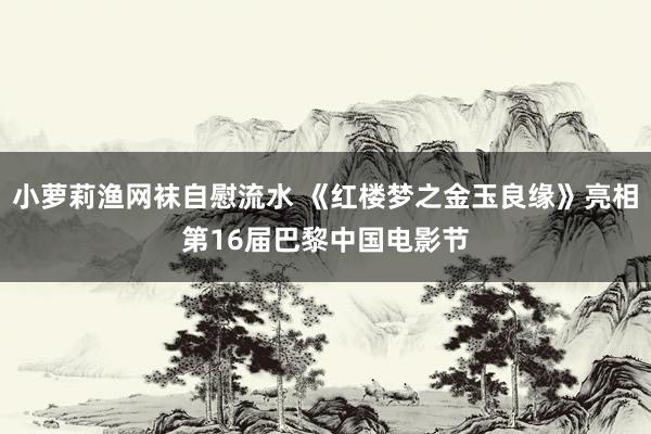 小萝莉渔网袜自慰流水 《红楼梦之金玉良缘》亮相第16届巴黎中国电影节